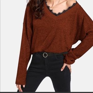 Brand new drop shoulder sweaters in two colors.